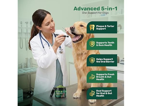Yabercha Probiotic Dog Dental Powder