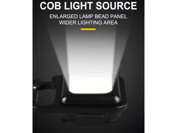 2-Pack Rechargeable Keychain Work Lights