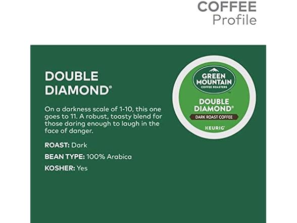 Green Mountain Double Diamond K-Cups, 48ct