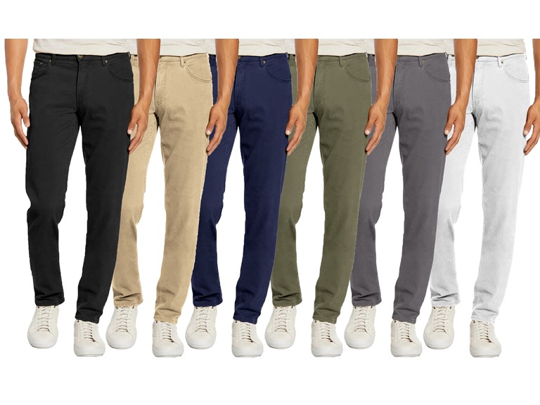7 Groove WC-----(2Pack Assorted) - 92007 - 28x30 28x30 2Pk Asst Mens 5Pocket Stretch Chino Assorted Colors