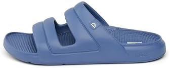 Reef Oasis Two Bar Mens Waterproof Slide Sandal, Lightweight and Flexible, Arch Support, Blue Dusk, 12