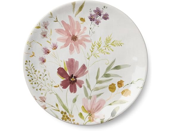 Wildflowers Ceramic Dessert Plates 4CT