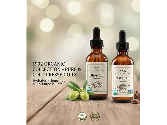 Tropic Isle Castor Oil and Olive Oil 2 Piece Set