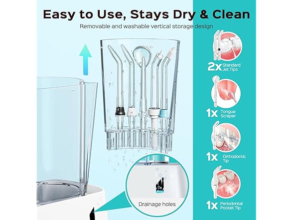White Advanced Water Flosser