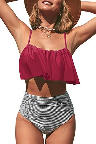 CUPSHE Two Piece Falbana Bikini Set