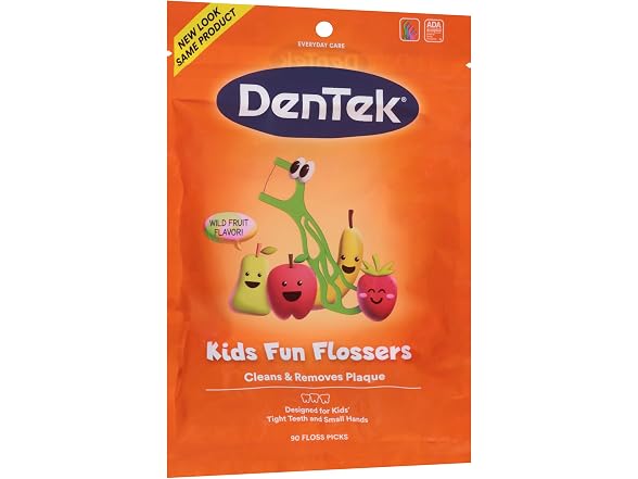 DenTek Fun Flossers Kids Floss Picks 90 Count
