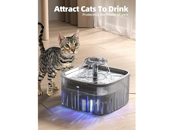 MAILOFY Cat Water Fountain: 75oz/2.2L Automatic