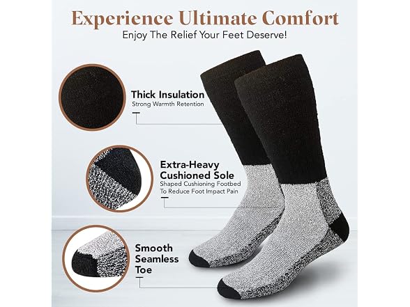 Debra Weitzner Women (10-13) Thermal Merino Socks