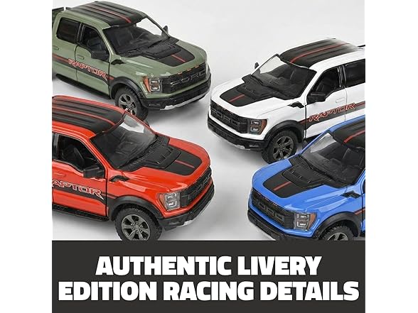 5" Die-Cast Pull Back 2022 Ford F-150 Raptor