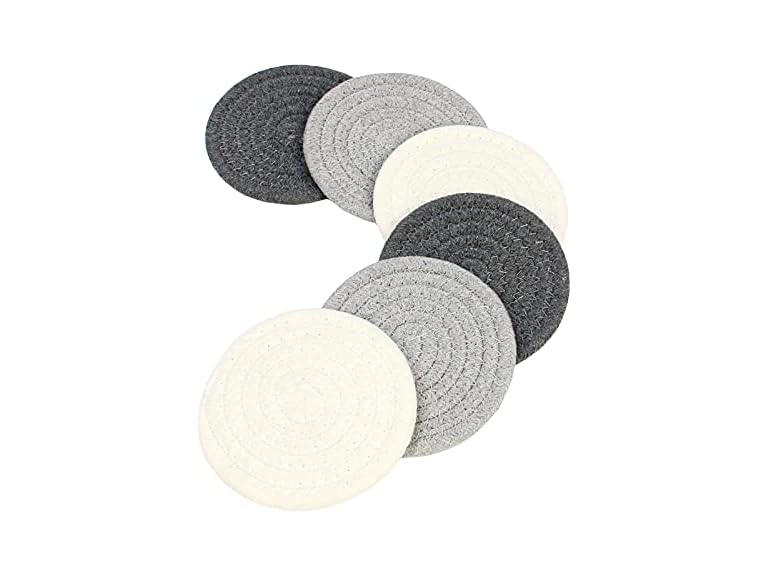 Casaphoria Cotton Coasters - Black/White - Gallery 2