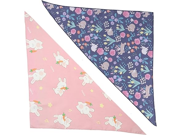 Pawskido 2 Pack Easter Dog Bandana