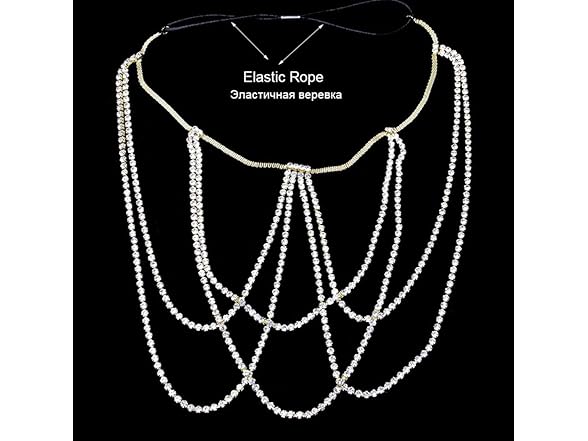 2 Pack Sparkly Thigh Chains for Women