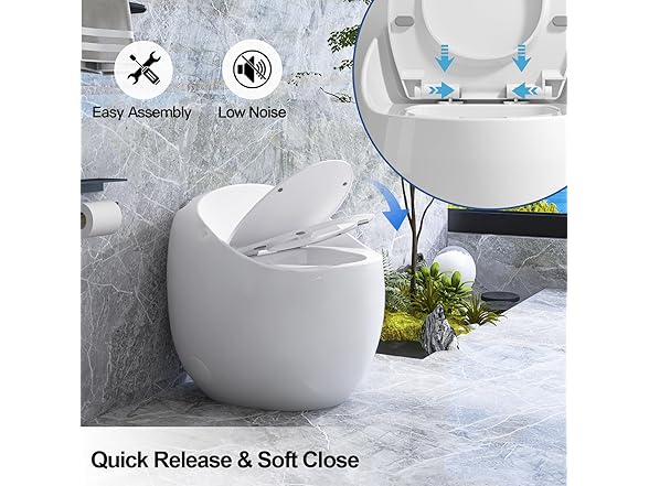 TYCO Egg Design One Piece Toilet, 12'' Rough-In