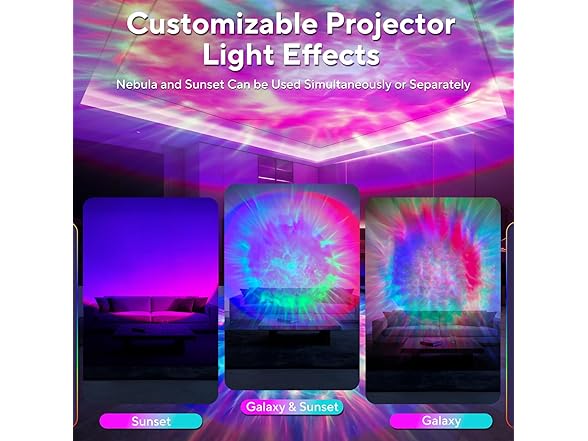 HIJOPIB Galaxy Projector for Bedroom