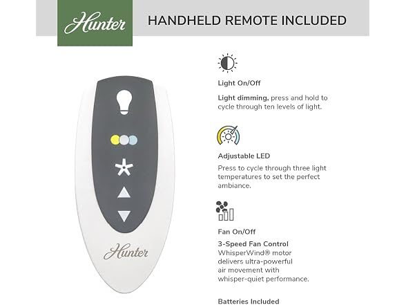 Hunter Fan 52 inch Ceiling Fan with Light