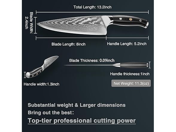 zongchuan 13C Max Damascus Meat Cleaver
