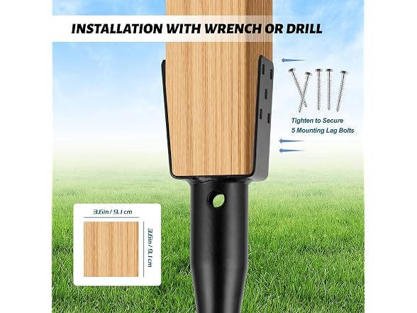 XYADX No Dig Ground Screw Anchor