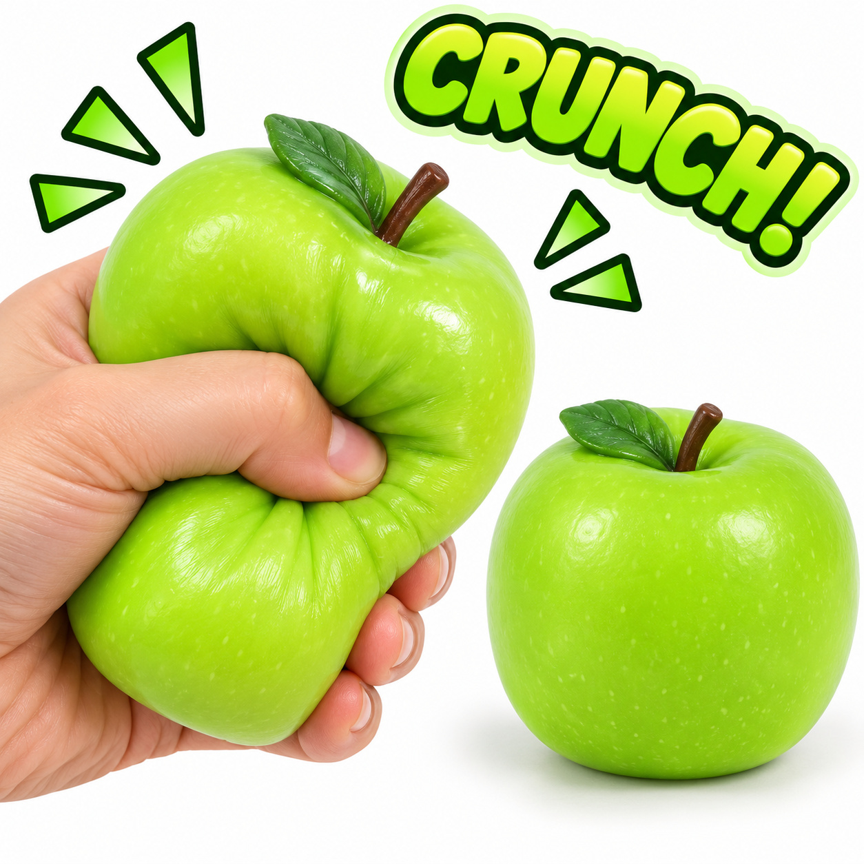 Green Apple Crunch Squishy 2Pk - Gallery 4