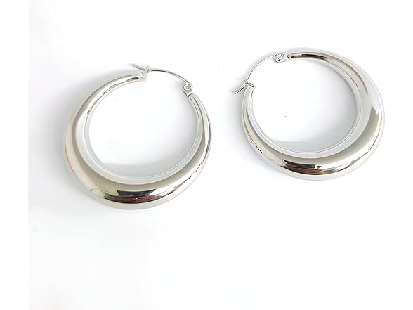 Envedette Silver Hoop Earrings