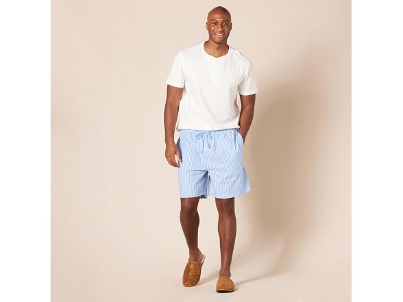 Amazon Essentials Men Cotton Poplin Pajama Shorts