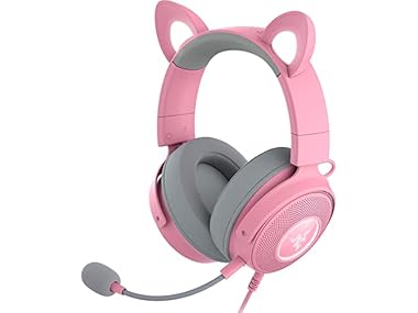$99.99, Was $199.99, 50% Off! Razer Kraken Kitty V2 Pro RGB Headset - Pink dealfomo