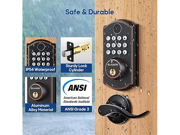 ELAMOR M19 ORB Fingerprint Lock