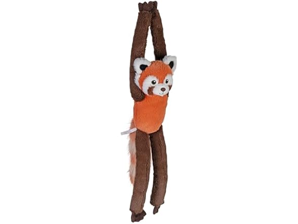 Wild Republic Hanging Eco Red Panda, Stuffed Animal, 21 Inches