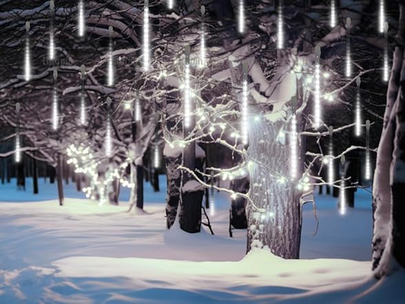 192 LED Falling Rain Lights Outdoor