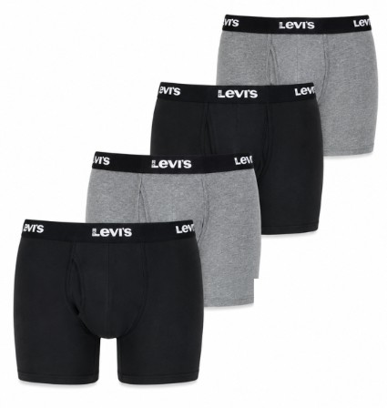 Levi's Mens Solid Basic Boxer Briefs - Gallery 10