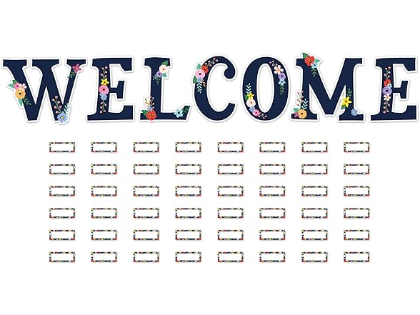 Teacher Wildflowers Welcome Bulletin Board