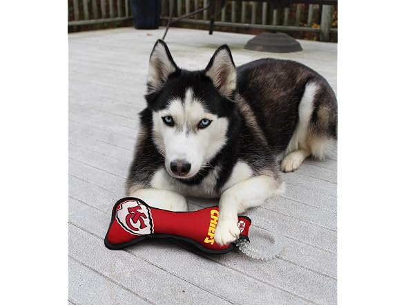 Pets First NFL Kansas City Chiefs Dental Dog TUG
