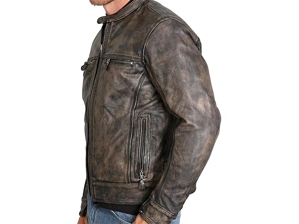 Hot Leathers JKM1019 Men's Distressed