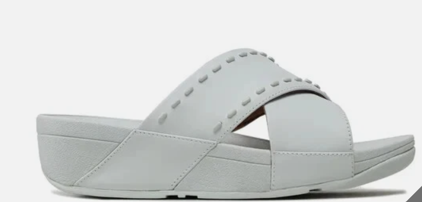 FitFlop Lulu Rubber-Stud Cross Slides - Gallery 8