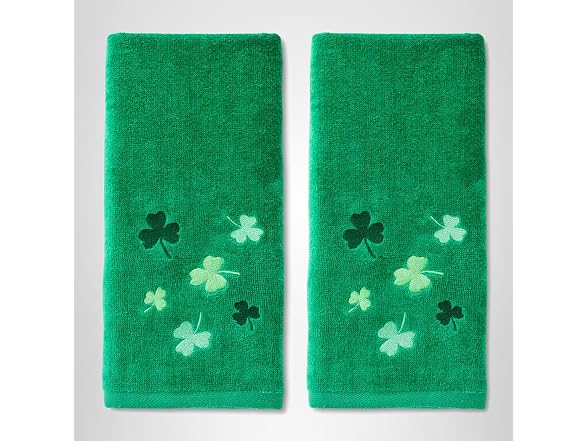 SKL Home St. Patrick's Day Tossed Shamrocks 100% Cotton