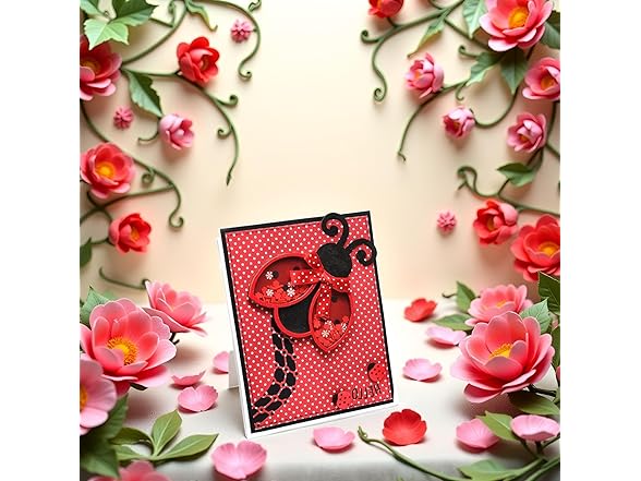 1Pc Silver Ladybug Shaker Metal Cutting Dies Stencil