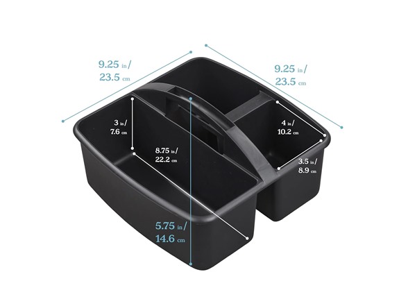 ECR4Kids Black Storage Caddy 6pk