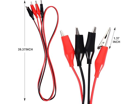 5 Groups 1M Test Leads Set with Alligator Clips