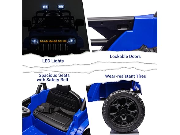12V Ride On Car for Kids Electric Vehicle Dark Blue
