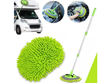 $12.99, Was $24.99, 48% Off! Route Auto Car Cleaning Washing Mop Brush Adjustable dealfomo