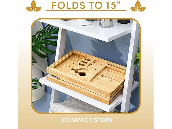 Natural Color Bamboo Bathtub Tray