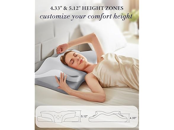 Silkena Cervical Neck Pillow for Pain Relief