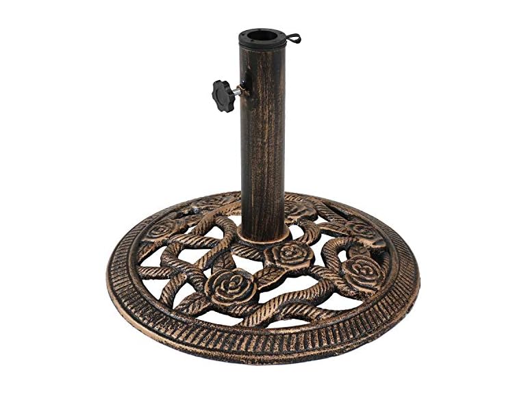 Sunnydaze 16" Rose Umbrella Base- Choose Color - Gallery 13