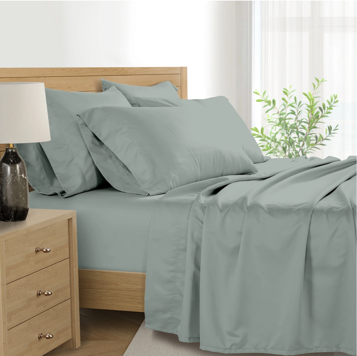 Kathy Ireland 1000TC Egyptian Cotton Sheet Set - Gallery 14