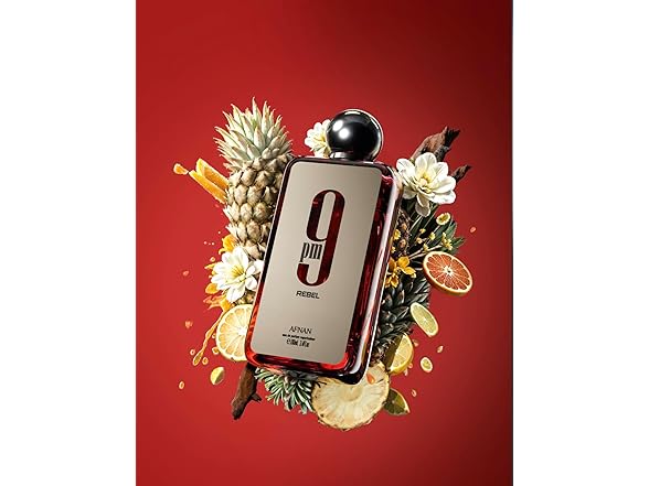 Afnan 9 PM Rebel - Eau De Parfum - 3.4 Fl. Oz (Creed Aventus + BR540 Twist)