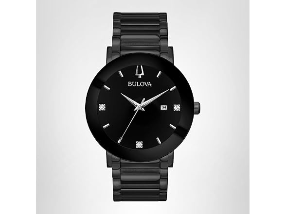 Bulova Men's 3-Hand Quartz with Diamond Dial Watch