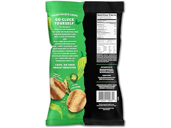 Jalapeño Chicken Chips by Wilde Chips, 3 Pack