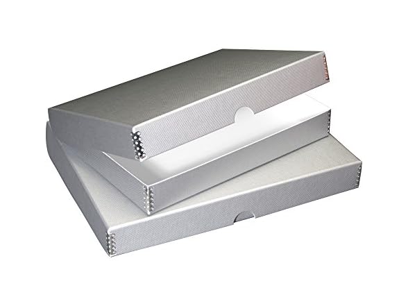 Lineco Textured Metallic Folio Storage Box,