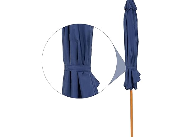 Sunnydaze Decor JLP-1681 8.5ft Patio Umbrella Navy Blue