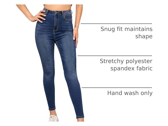 SweatyRocks Women (L) Casual Button High Jeans