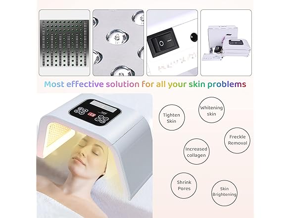 7 in 1 Colors LED Facial Mask
